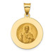 14K Yellow Gold Polished and Satin Queen of the Holy Scapular Reversible Medal Pendant 19mm width - (B11-334) 14K Yellow Gold Polished and Satin Queen of the Holy Scapular Reversible Medal Pendant 19mm width - (B11-334)