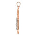 14K Two-tone Gold Hollow Crucifix Pendant 28mm length - (B11-344) 14K Two-tone Gold Hollow Crucifix Pendant 28mm length - (B11-344)