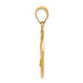 14K Yellow Gold Polished and Satin St. Charles Medal Pendant 18mm width - (B11-393) 14K Yellow Gold Polished and Satin St. Charles Medal Pendant 18mm width - (B11-393)
