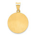 14K Yellow Gold Polished and Satin St. Michael Medal Pendant 18mm width - (B11-402) 14K Yellow Gold Polished and Satin St. Michael Medal Pendant 18mm width - (B11-402)