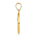 14K Yellow Gold Polished and Satin St. Michael Medal Pendant 18mm width - (B11-402) 14K Yellow Gold Polished and Satin St. Michael Medal Pendant 18mm width - (B11-402)