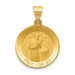 14K Yellow Gold Polished and Satin St. Gerard Medal Pendant 18mm width - (B11-422) 14K Yellow Gold Polished and Satin St. Gerard Medal Pendant 18mm width - (B11-422)
