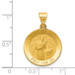 14K Yellow Gold Polished and Satin St. Gerard Medal Pendant 18mm width - (B11-422) 14K Yellow Gold Polished and Satin St. Gerard Medal Pendant 18mm width - (B11-422)