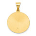 14K Yellow Gold Polished and Satin St. Gerard Medal Pendant 18mm width - (B11-422) 14K Yellow Gold Polished and Satin St. Gerard Medal Pendant 18mm width - (B11-422)