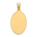 14K Yellow Gold Polished and Satin Our Lady of Guadalupe Medal Pendant 16mm width - (B11-424) 14K Yellow Gold Polished and Satin Our Lady of Guadalupe Medal Pendant 16mm width - (B11-424)