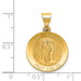 14K Yellow Gold Polished and Satin St. Raphael Medal Pendant 20mm width - (B11-532) 14K Yellow Gold Polished and Satin St. Raphael Medal Pendant 20mm width - (B11-532)