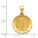 14K Yellow Gold Polished and Satin St. Raphael Medal Pendant 20mm width - (B11-532) 14K Yellow Gold Polished and Satin St. Raphael Medal Pendant 20mm width - (B11-532)