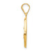 14K Yellow Gold Polished and Satin St. Lucy Medal Pendant 19mm width - (B13-510) 14K Yellow Gold Polished and Satin St. Lucy Medal Pendant 19mm width - (B13-510)