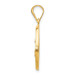 14K Yellow Gold Polished and Satin St. Lucy Medal Pendant 19mm width - (B13-510) 14K Yellow Gold Polished and Satin St. Lucy Medal Pendant 19mm width - (B13-510)