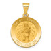 14K Yellow Gold Polished and Satin St. Edward Medal Pendant 19mm width - (B14-278) 14K Yellow Gold Polished and Satin St. Edward Medal Pendant 19mm width - (B14-278)