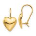 14K Yellow Gold Polished 11.5mm Puffed Heart Kidney Wire Earrings - (B36-860) 14K Yellow Gold Polished 11.5mm Puffed Heart Kidney Wire Earrings - (B36-860)