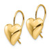 14K Yellow Gold Polished 11.5mm Puffed Heart Kidney Wire Earrings - (B36-860) 14K Yellow Gold Polished 11.5mm Puffed Heart Kidney Wire Earrings - (B36-860)