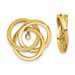 14K Yellow Gold Polished Love Knot Earrings Jackets 18mm length - (B41-900) 14K Yellow Gold Polished Love Knot Earrings Jackets 18mm length - (B41-900)