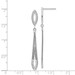 14K White Gold Diamond-cut Dangle - (B42-691) 14K White Gold Diamond-cut Dangle - (B42-691)