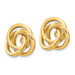 14K Yellow Gold Polished Love Knot Earrings Jackets 15mm length - (B44-191)