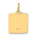 14K Yellow Gold Enameled Pink Engravable Birth Certificate Charm - (A82-461) 14K Yellow Gold Enameled Pink Engravable Birth Certificate Charm - (A82-461)