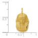 14K Yellow Gold Satin Diamond-cut King Tut Charm - (A82-938)