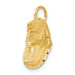 14K Yellow Gold Satin Diamond-cut King Tut Charm - (A82-938)