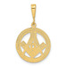 14K Yellow Gold Masonic Pendant - (A82-987)
