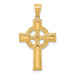 14K Yellow Gold Celtic Cross Pendant 34mm length - (A83-131) 14K Yellow Gold Celtic Cross Pendant 34mm length - (A83-131)