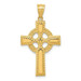 14K Yellow Gold Celtic Cross Pendant 34mm length - (A83-131) 14K Yellow Gold Celtic Cross Pendant 34mm length - (A83-131)