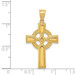14K Yellow Gold Celtic Cross Pendant 34mm length - (A83-131) 14K Yellow Gold Celtic Cross Pendant 34mm length - (A83-131)