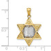 14K Two-tone Gold Star of David Pendant 22mm length - (A83-686) 14K Two-tone Gold Star of David Pendant 22mm length - (A83-686)