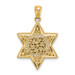 14K Two-tone Gold Star of David Pendant 22mm length - (A83-686) 14K Two-tone Gold Star of David Pendant 22mm length - (A83-686)