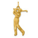 14K Yellow Gold Male Golfer Charm - (A83-756) 14K Yellow Gold Male Golfer Charm - (A83-756)