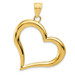 14K Yellow Gold Polished Heart Pendant - (A84-603) 14K Yellow Gold Polished Heart Pendant - (A84-603)