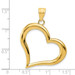 14K Yellow Gold Polished Heart Pendant - (A84-603) 14K Yellow Gold Polished Heart Pendant - (A84-603)