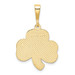 14K Yellow Gold Trinity Clover Pendant - (A84-964)