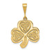 14K Yellow Gold Trinity Clover Pendant - (A84-964)