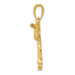 14K Yellow Gold Girl Karate Charm - (A85-495) 14K Yellow Gold Girl Karate Charm - (A85-495)