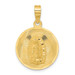 14K Yellow Gold Polished & Diamond-cut Lady of Guadalupe Circle Pendant - (A85-788) 14K Yellow Gold Polished & Diamond-cut Lady of Guadalupe Circle Pendant - (A85-788)