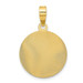 14K Yellow Gold Polished & Diamond-cut Lady of Guadalupe Circle Pendant - (A85-788) 14K Yellow Gold Polished & Diamond-cut Lady of Guadalupe Circle Pendant - (A85-788)