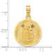 14K Yellow Gold Polished & Diamond-cut Lady of Guadalupe Circle Pendant - (A85-788) 14K Yellow Gold Polished & Diamond-cut Lady of Guadalupe Circle Pendant - (A85-788)