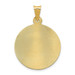 14K Yellow Gold Two-tone & Diamond-cut Lady of Guadalupe Circle Pendant - (A85-799) 14K Yellow Gold Two-tone & Diamond-cut Lady of Guadalupe Circle Pendant - (A85-799)