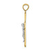 14k Two Tone Gold Satin & Polished Diamond-cut 32mm Crucifix with Vines Pendant - (A85-943) 14k Two Tone Gold Satin & Polished Diamond-cut 32mm Crucifix with Vines Pendant - (A85-943)