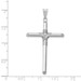 14k White Gold Polished Tube Cross Pendant - (A86-230) 14k White Gold Polished Tube Cross Pendant - (A86-230)