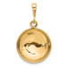 10K Yellow Gold Basketball Charm - (A86-723) 10K Yellow Gold Basketball Charm - (A86-723)
