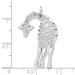 14K White Gold Solid Satin Diamond-cut Flat-Backed Giraffe Charm - (A86-782) 14K White Gold Solid Satin Diamond-cut Flat-Backed Giraffe Charm - (A86-782)