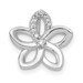 14K White Gold Diamond Flower Chain Slide Pendant 1/20-Carat - (A94-615) 14K White Gold Diamond Flower Chain Slide Pendant 1/20-Carat - (A94-615)