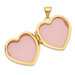 14K Yellow Gold Domed Heart Locket 23x18mm - (A99-354)