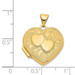 14K Yellow Gold Double Heart Locket 24x19mm - (A99-436) 14K Yellow Gold Double Heart Locket 24x19mm - (A99-436)