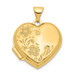 14K Yellow Gold 18mm Polished Heart-Shaped Floral Locket 24x19mm - (A99-656) 14K Yellow Gold 18mm Polished Heart-Shaped Floral Locket 24x19mm - (A99-656)