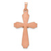 14K Two-tone Gold Hollow Crucifix Pendant 28mm length - (A99-990)