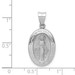 14K White Gold Polished and Satin Miraculous Medal Pendant 13mm width - (B11-106) 14K White Gold Polished and Satin Miraculous Medal Pendant 13mm width - (B11-106)