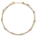 14k Tri-color Gold 3-Strand Diamond-cut Beaded Anklet - length: 10'' inches - (C64-109) 14k Tri-color Gold 3-Strand Diamond-cut Beaded Anklet - length: 10'' inches - (C64-109)