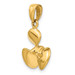 14K Yellow Gold Polished 3-Dimensional Propeller Pendant - (A83-488) 14K Yellow Gold Polished 3-Dimensional Propeller Pendant - (A83-488)